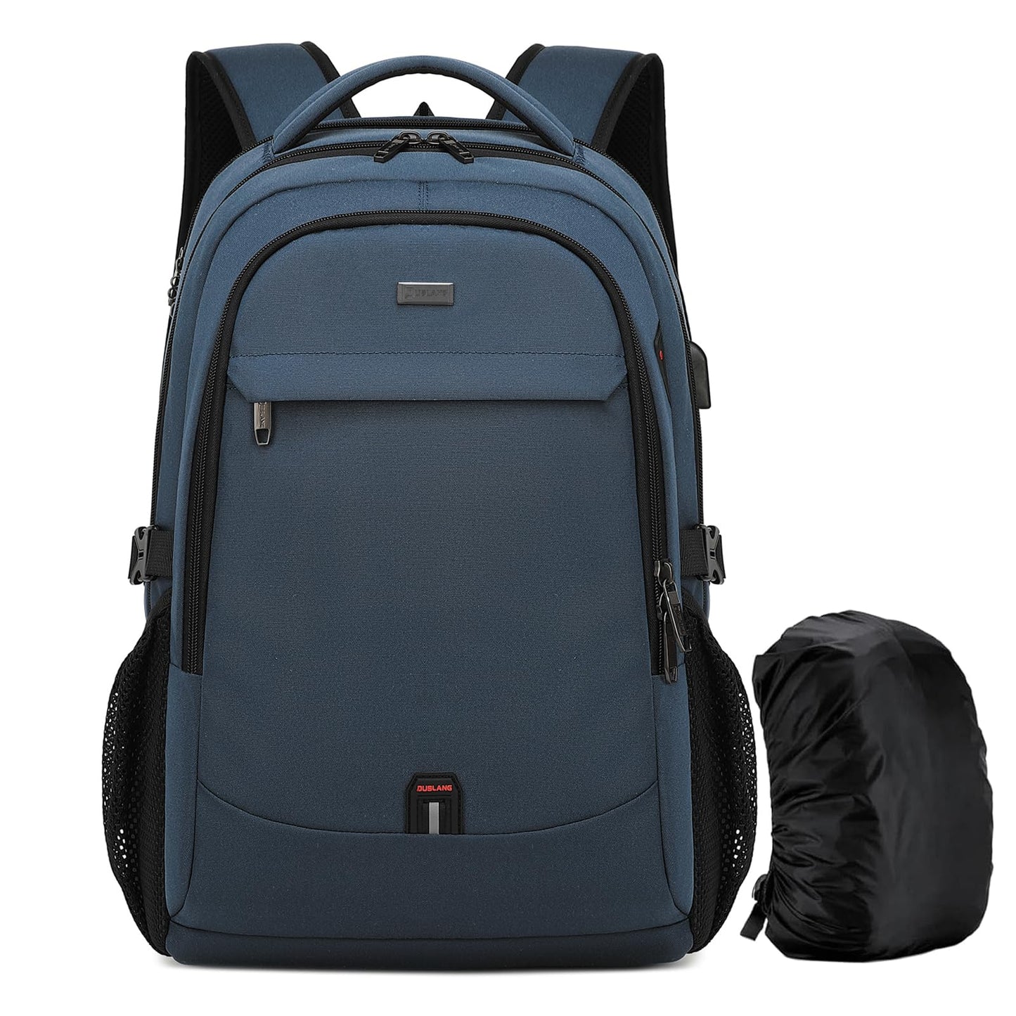 DUSLANG Travel Laptop Backpack with USB Port - Black