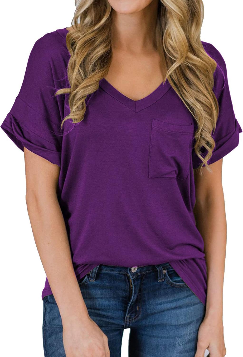 Best Casual V-neck tee for women 2025