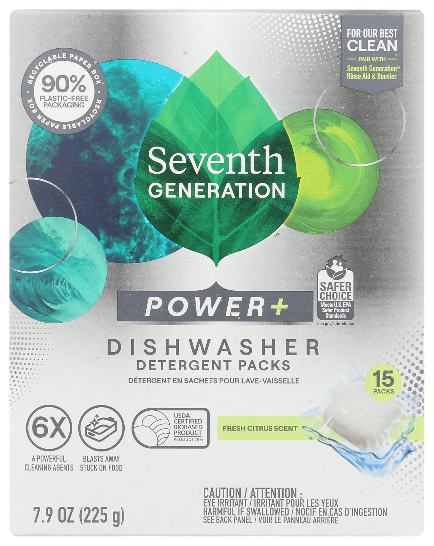 SeventhGen Citrus Sparkle Dishwasher Tabs Duo Pack