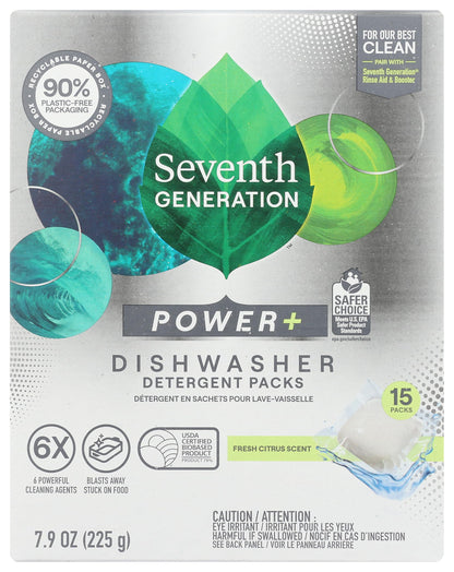 SeventhGen Citrus Sparkle Dishwasher Tabs Duo Pack