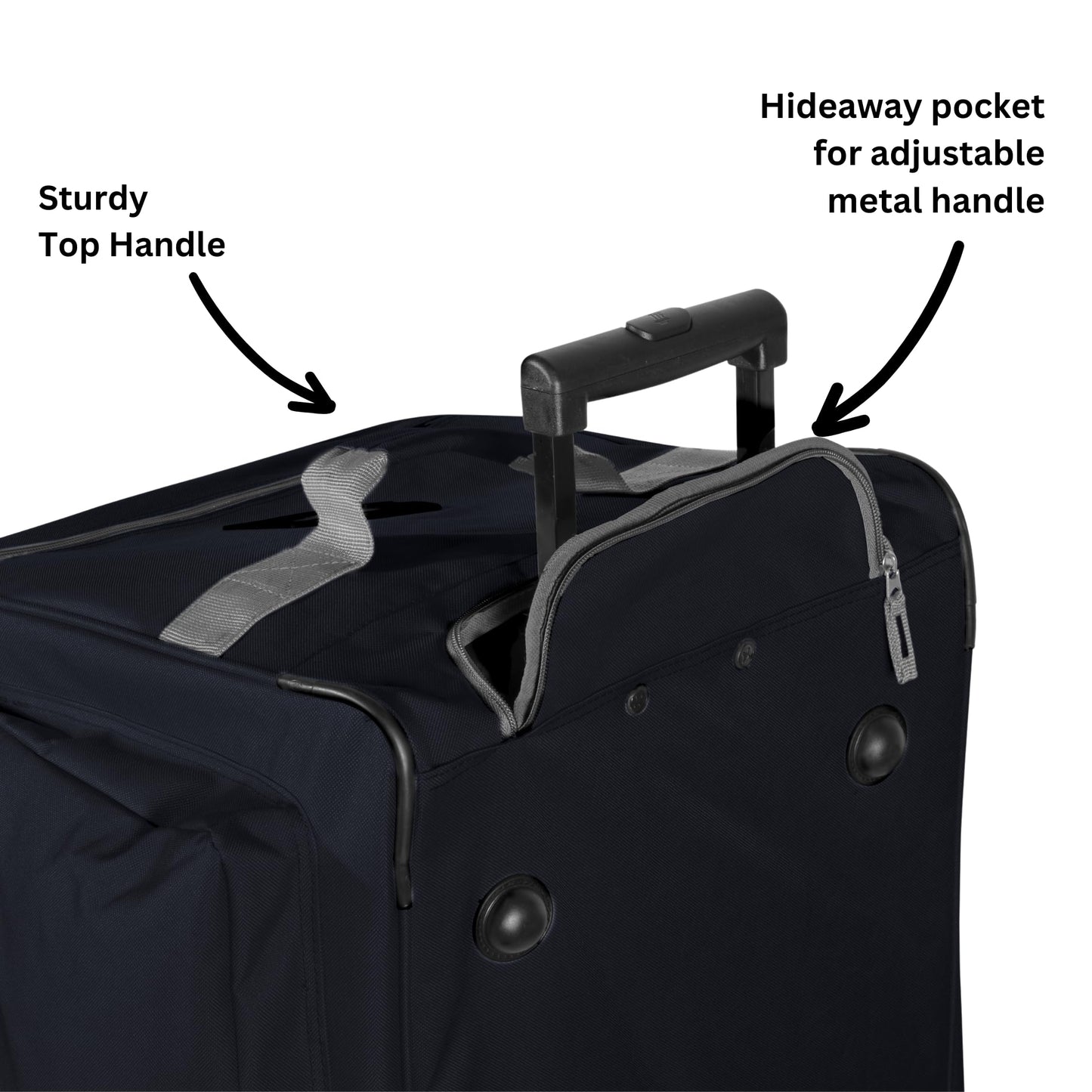 Olympia 22 Max Wheeled Duffel: 8-Pocket Water-Resist