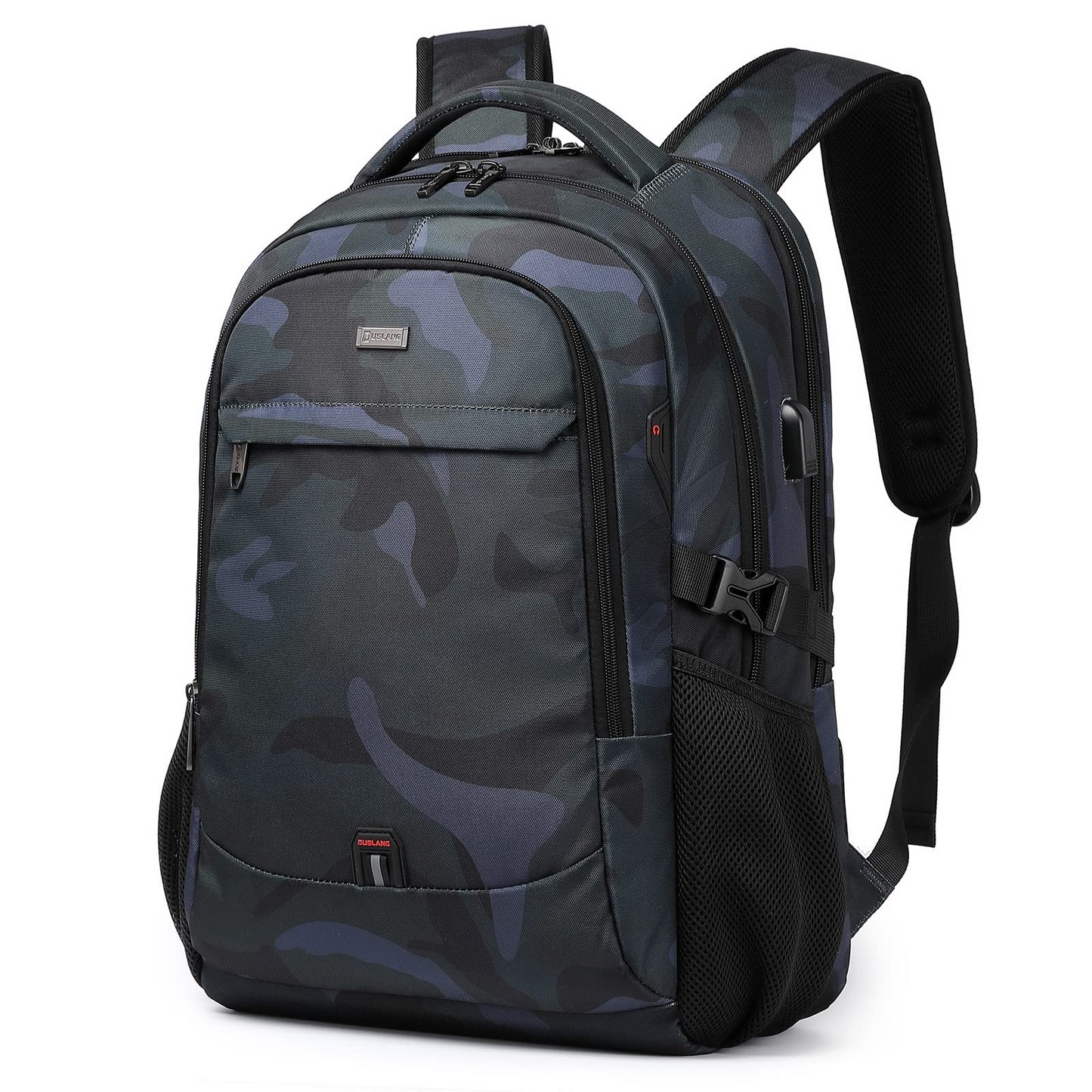 DUSLANG Travel Laptop Backpack with USB Port - Black