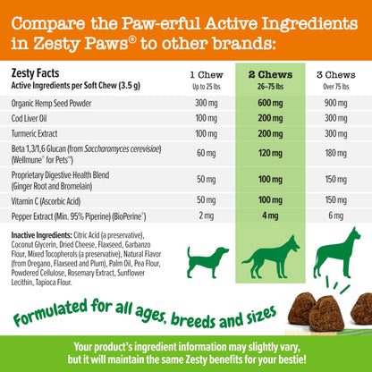 Zesty Paws Itch & Allergy Relief Chews - Lamb 90ct
