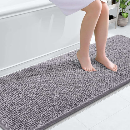 OLANLY Luxe Chenille Bath Mat - Quick Dry & Soft