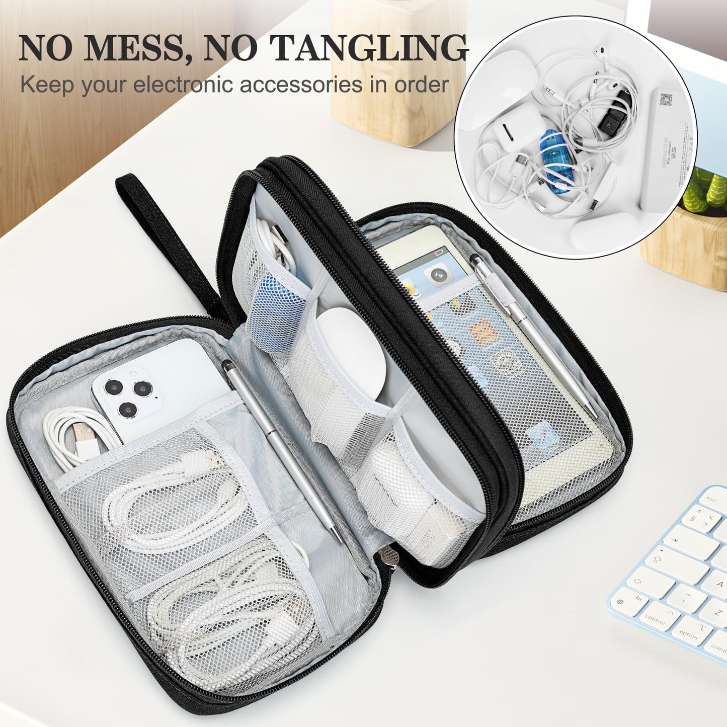FYY All-in-One Travel Cable Organizer Pouch