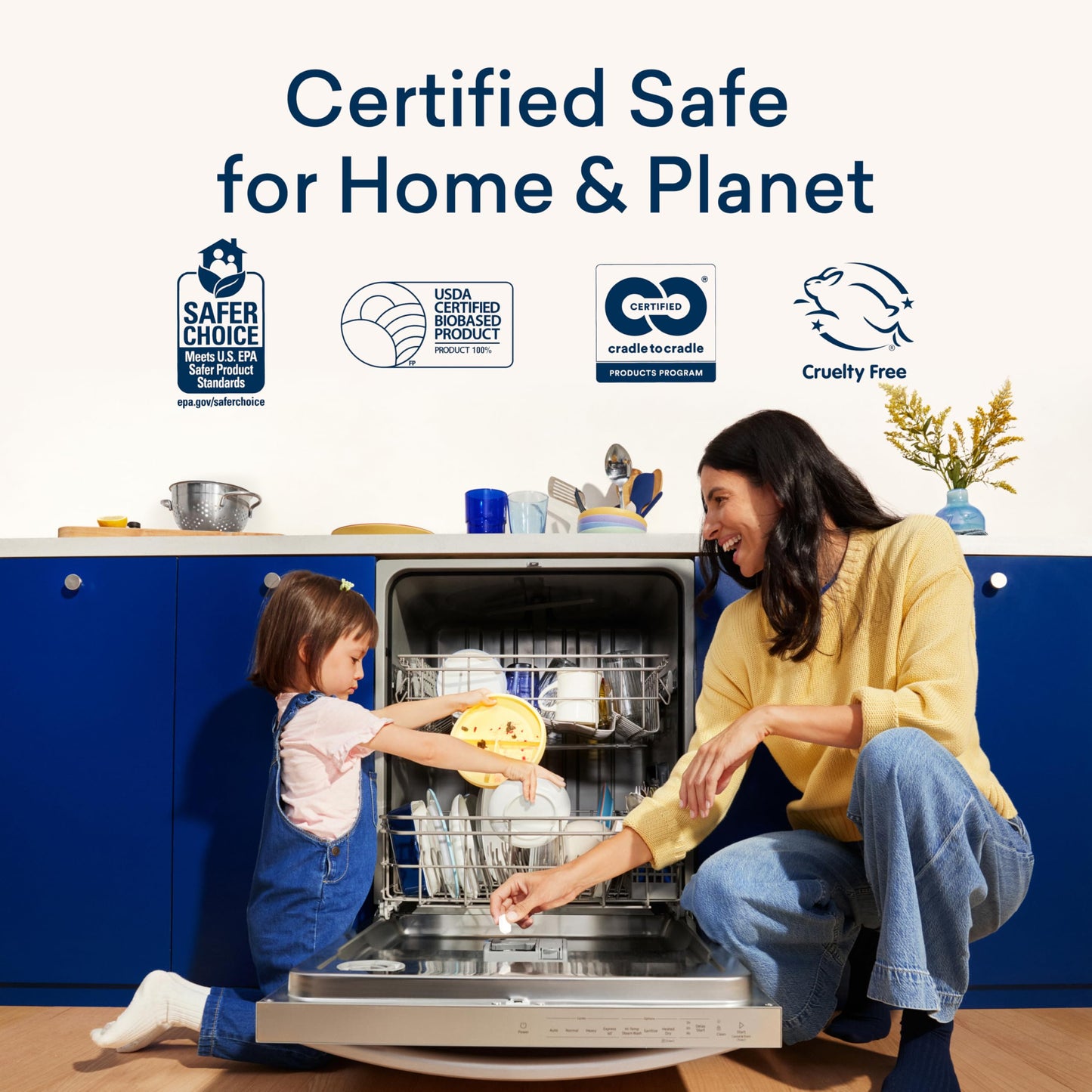 EcoClean Tabs: 60ct Plastic-Free Dishwasher Pods