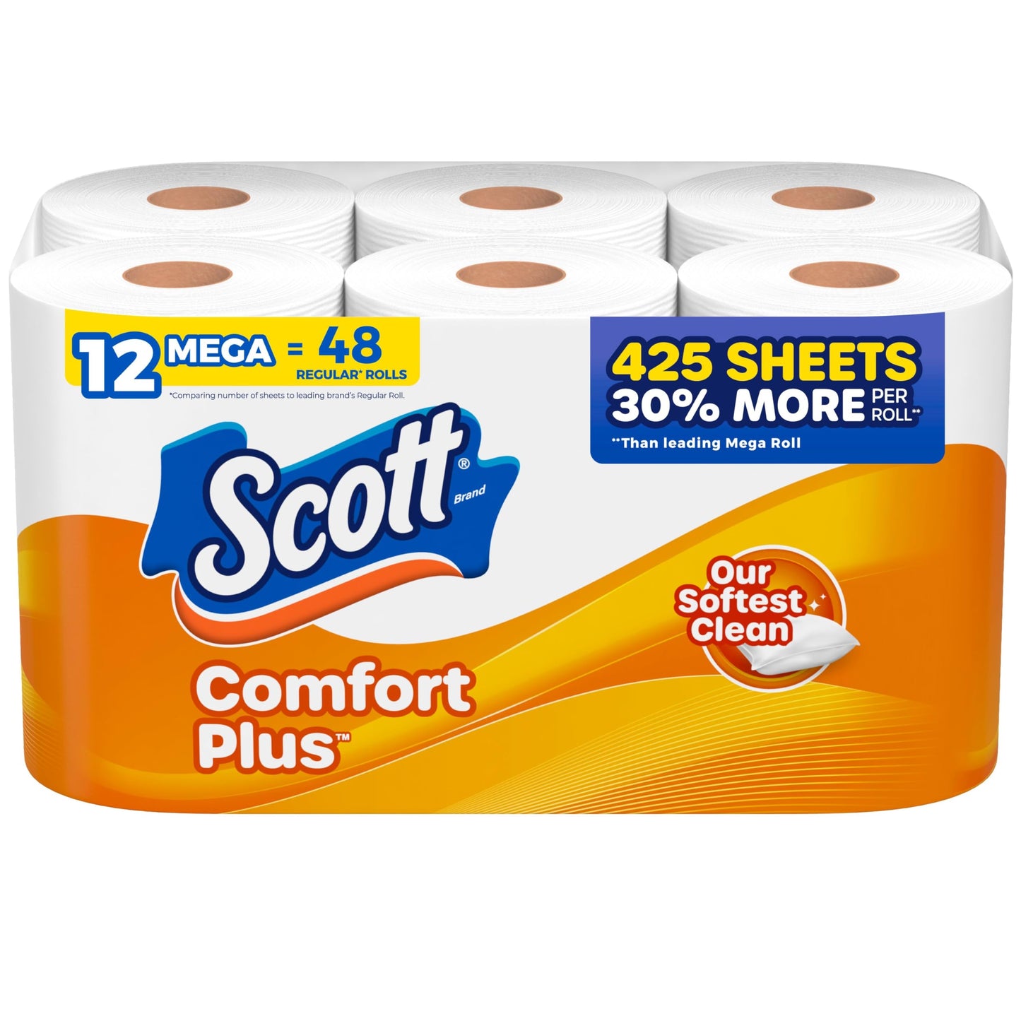 Scott SoftEase: 12 Double Rolls, Septic-Safe Tissue