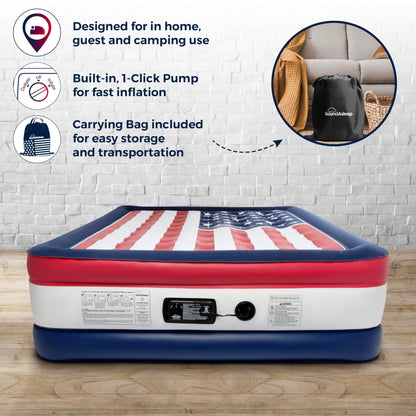 DreamNest Luxe Air Mattress with ComfortCoil Tech