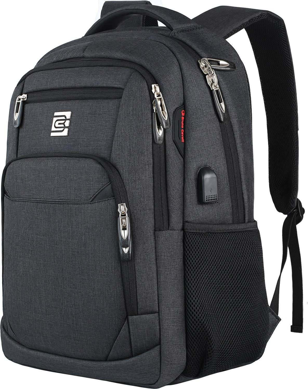 SecureSlim Laptop Backpack with USB & Water Resistance