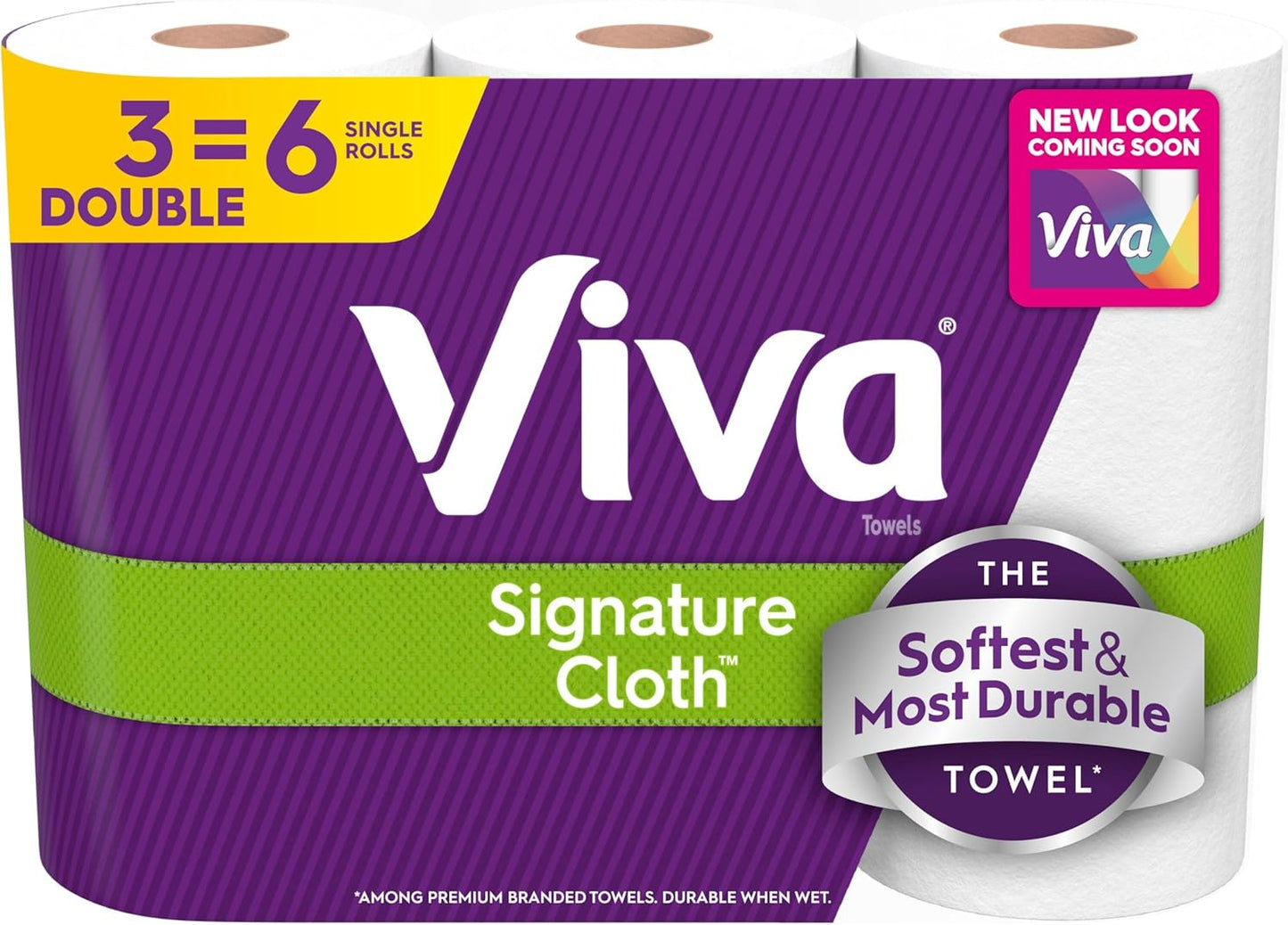 Viva Ultra-Absorbent Double Rolls - 3 Pack, 86 Sheets