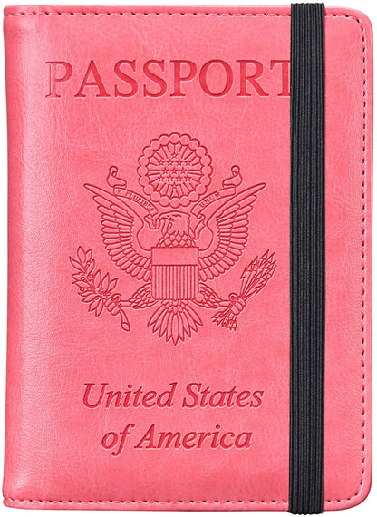 HerriaT RFID Leather Passport Wallet - Gray - Handbags Specialist Headquarter