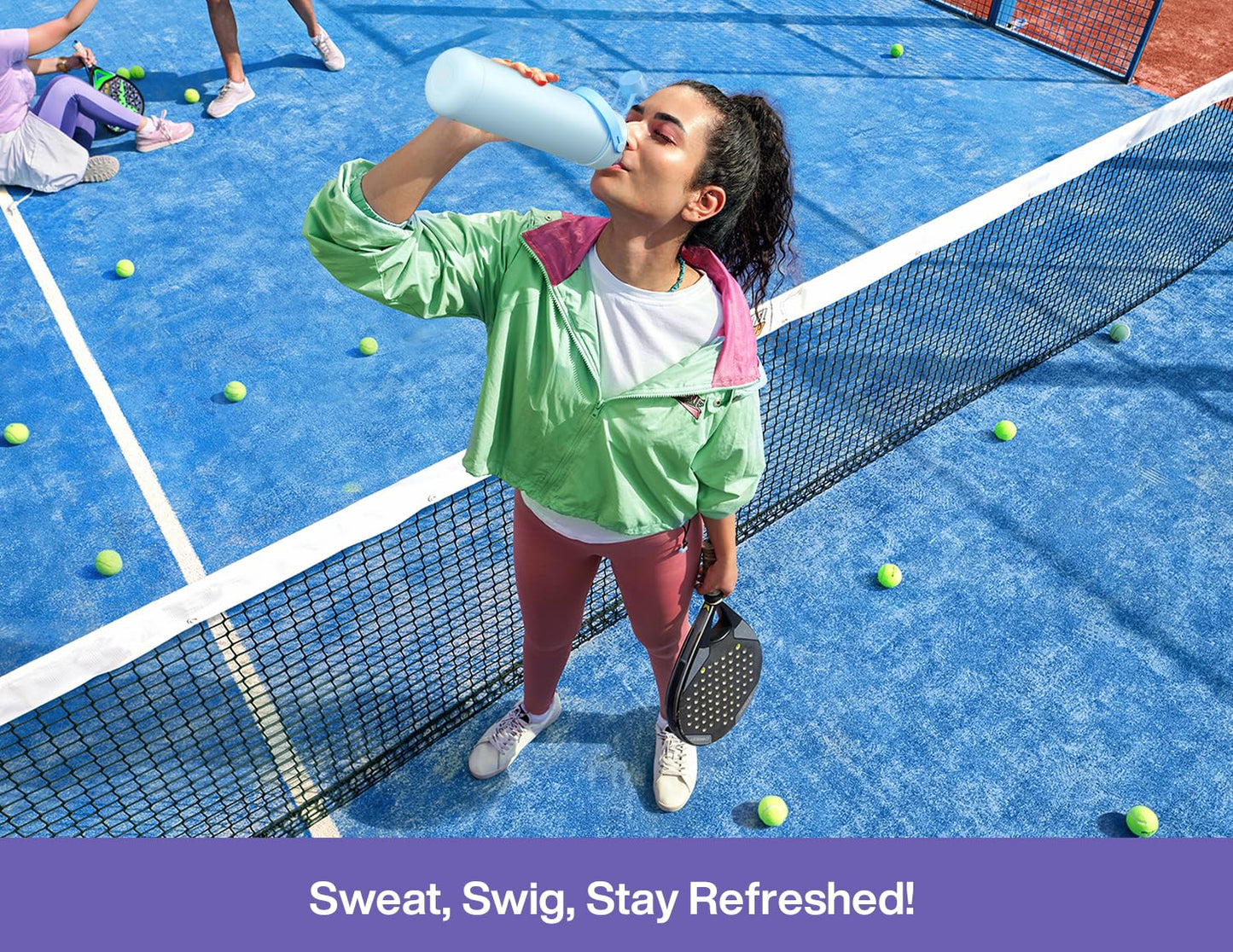 ChillKnight 26oz: Dual-Lid Leak-Proof Bottle