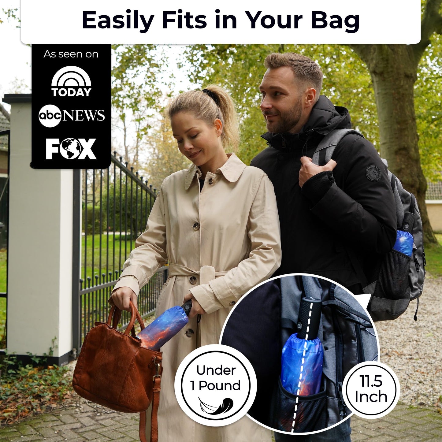 TUMELLA Elite Windproof Travel Umbrella