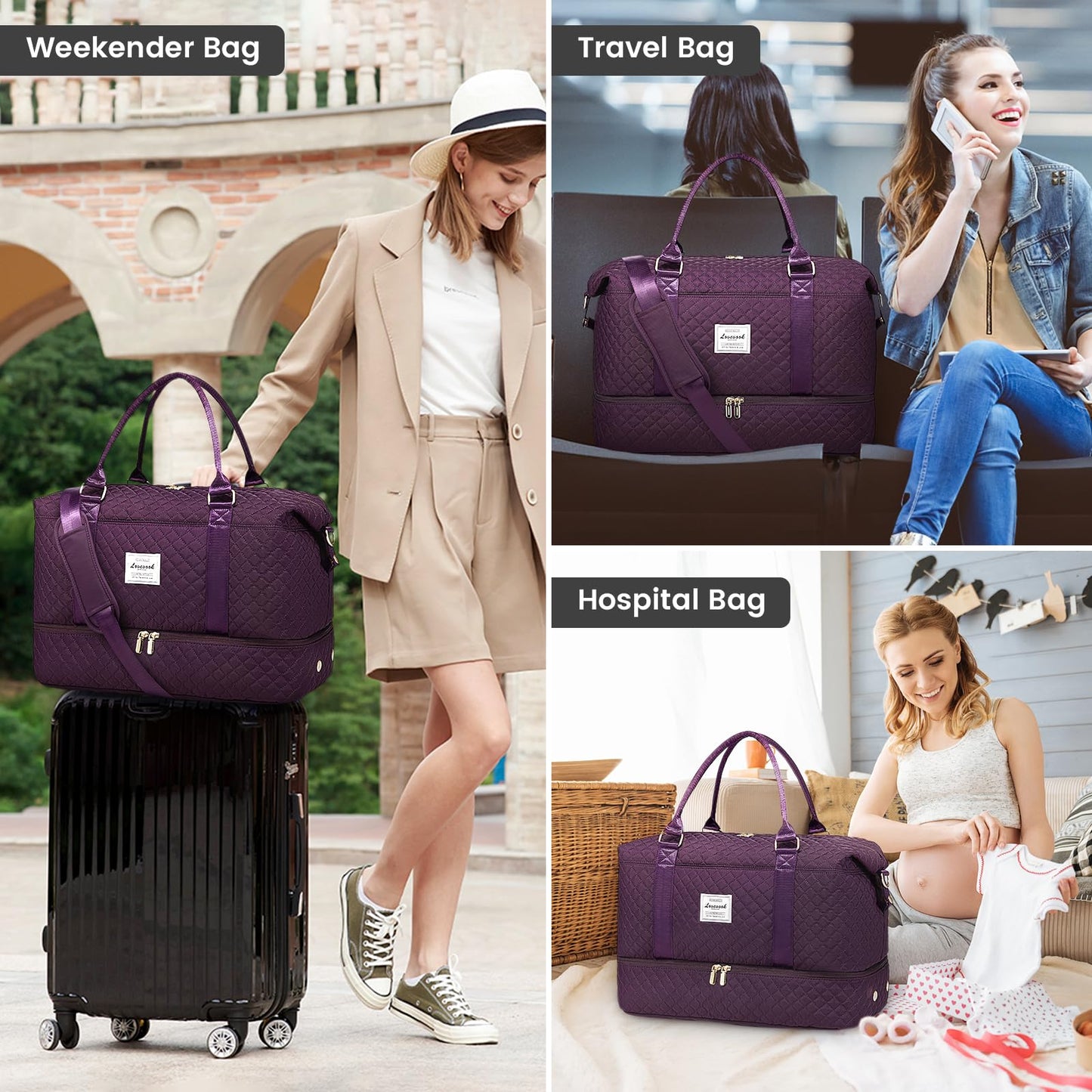 LOVEVOOK All-in-One Duffle: Travel & Gym Ready