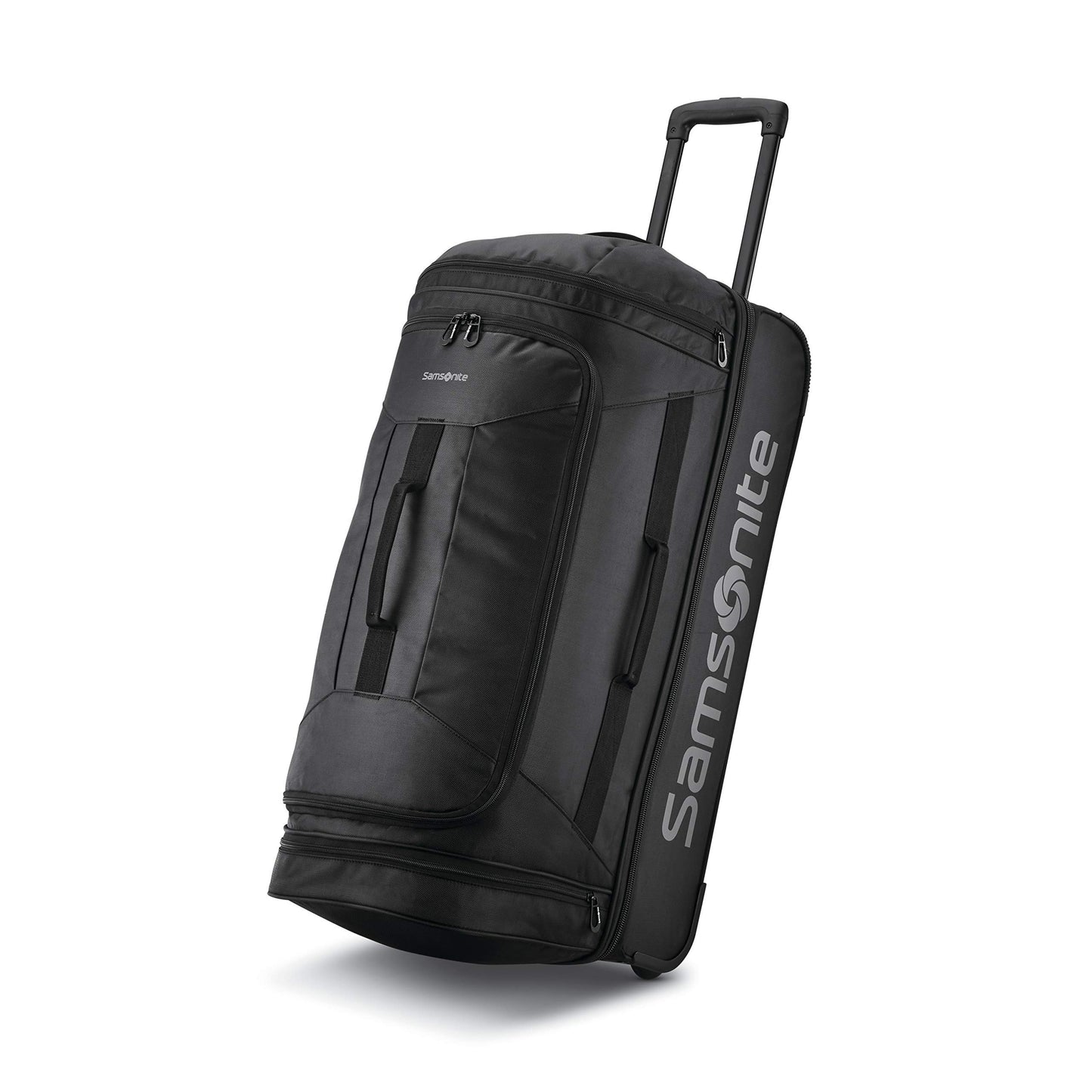 Andante 2 Rolling Duffel - 22 Sleek Black Travel Bag