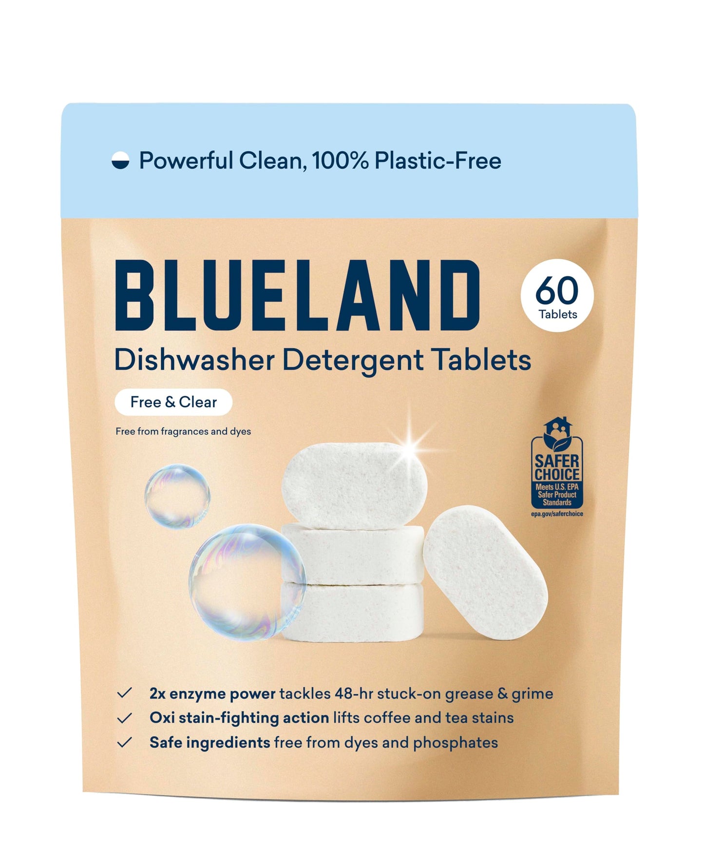 EcoClean Tabs: 60ct Plastic-Free Dishwasher Pods
