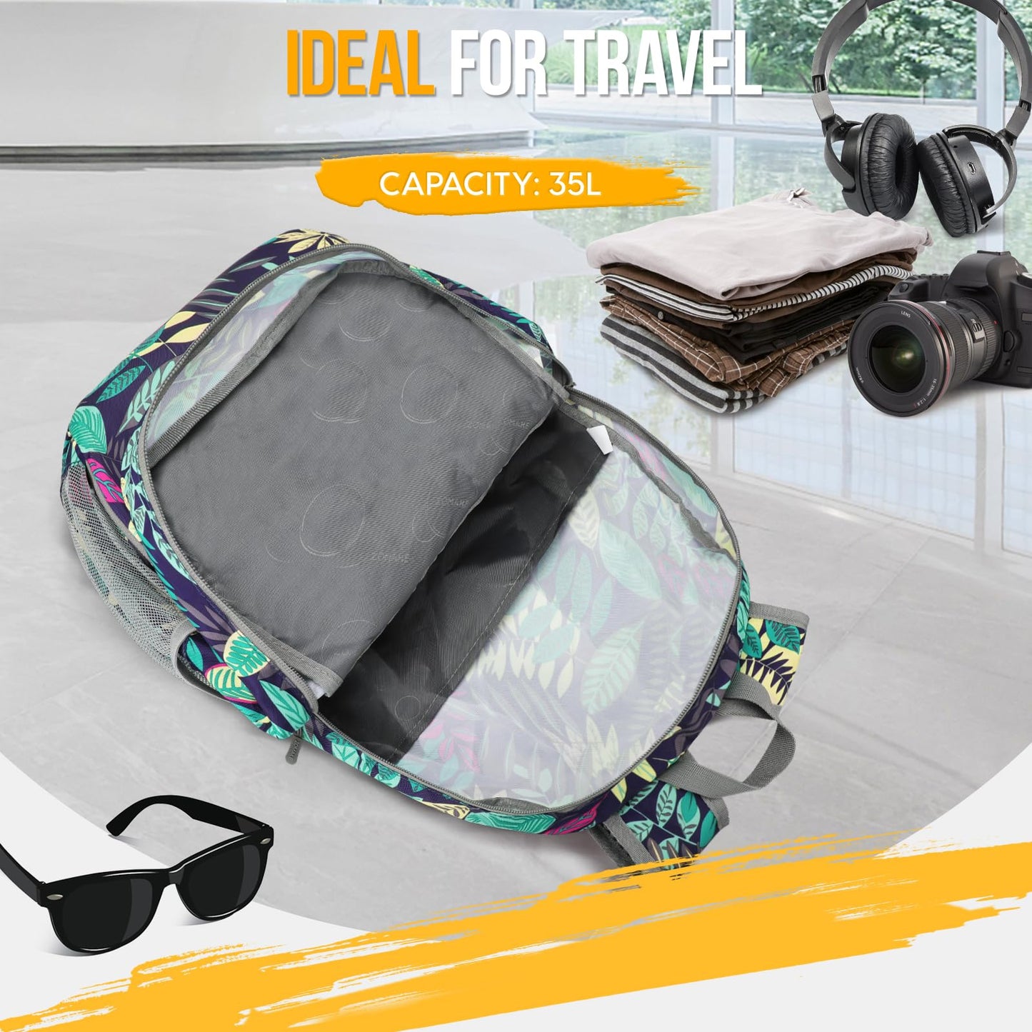 ZOMAKE 35L Compact Waterproof Hiking Backpack