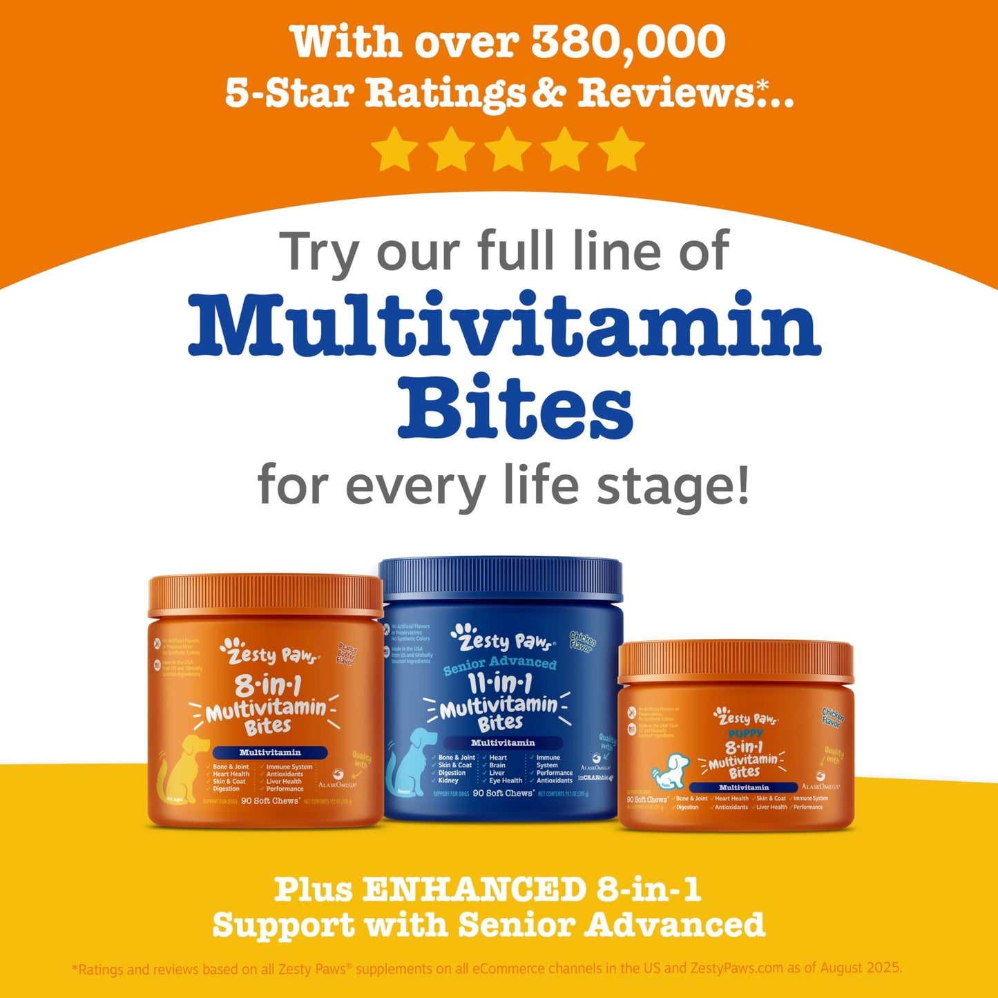 PawZest Omega Multivitamin Chews - Senior & Puppy