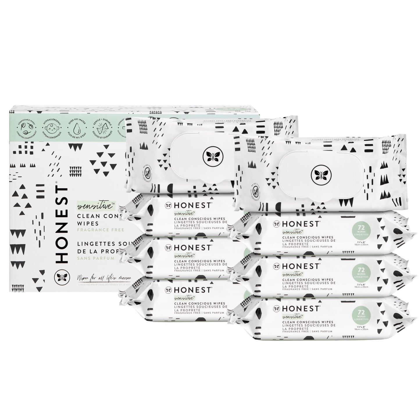 EcoGentle Multi-Use Wipes for Sensitive Skin