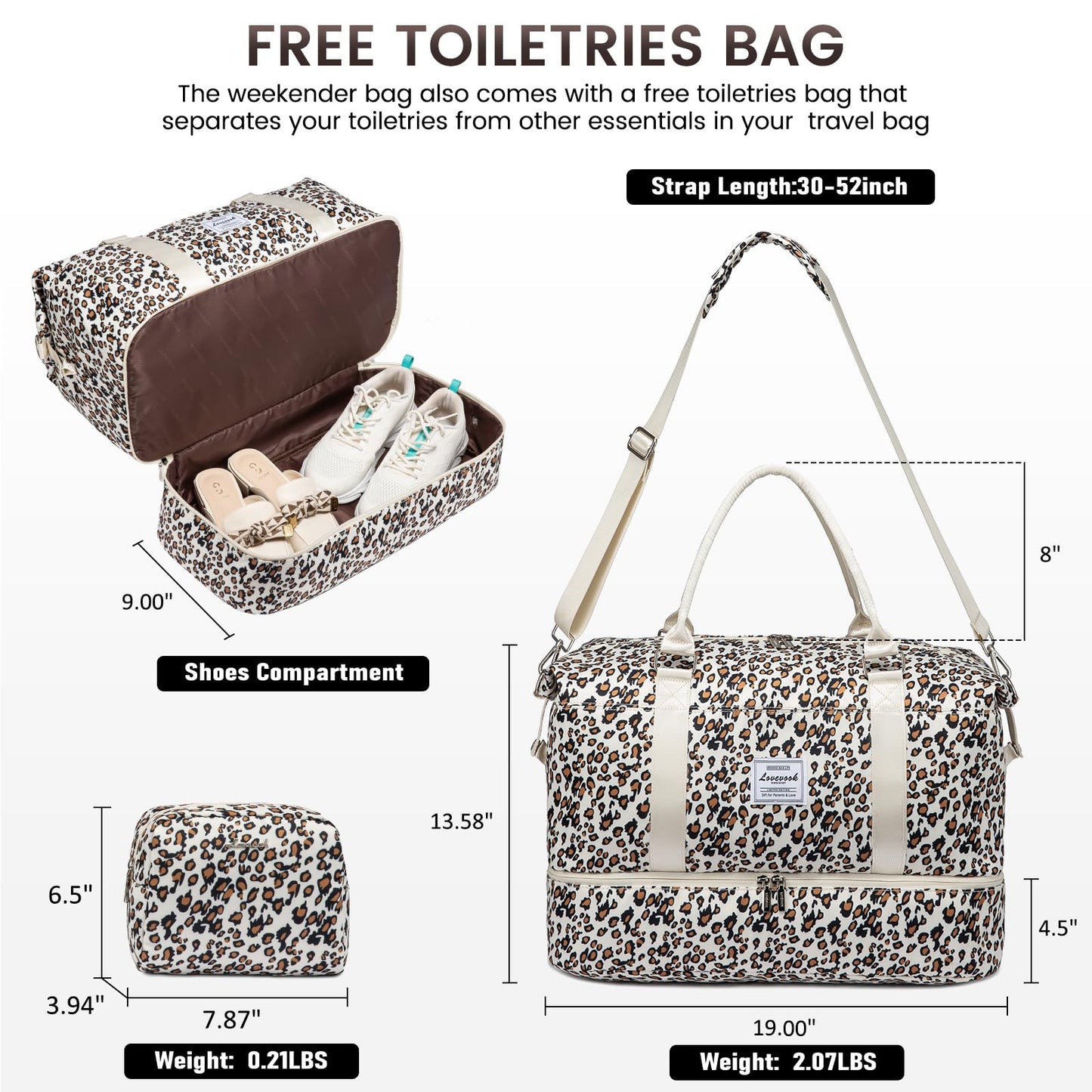 LOVEVOOK All-in-One Duffle: Travel & Gym Ready