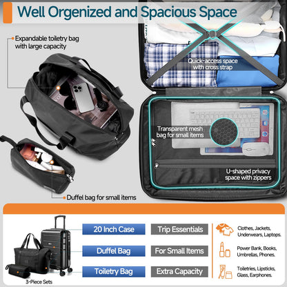 Hoteel 3-Piece Luggage Set