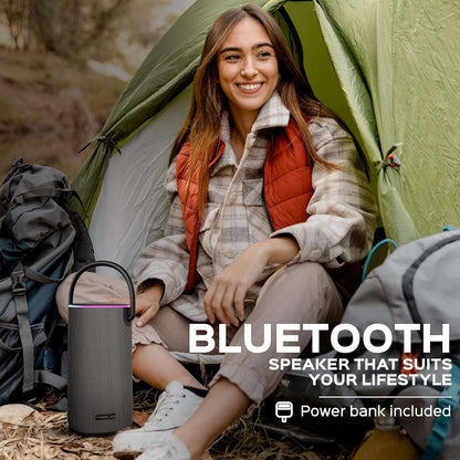 TREBLAB BassBoost Bluetooth Speaker with RGB Glow