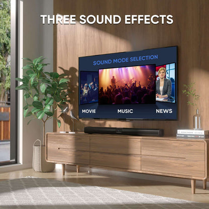 Smart SoundBar: Custom Bass & Compact Design