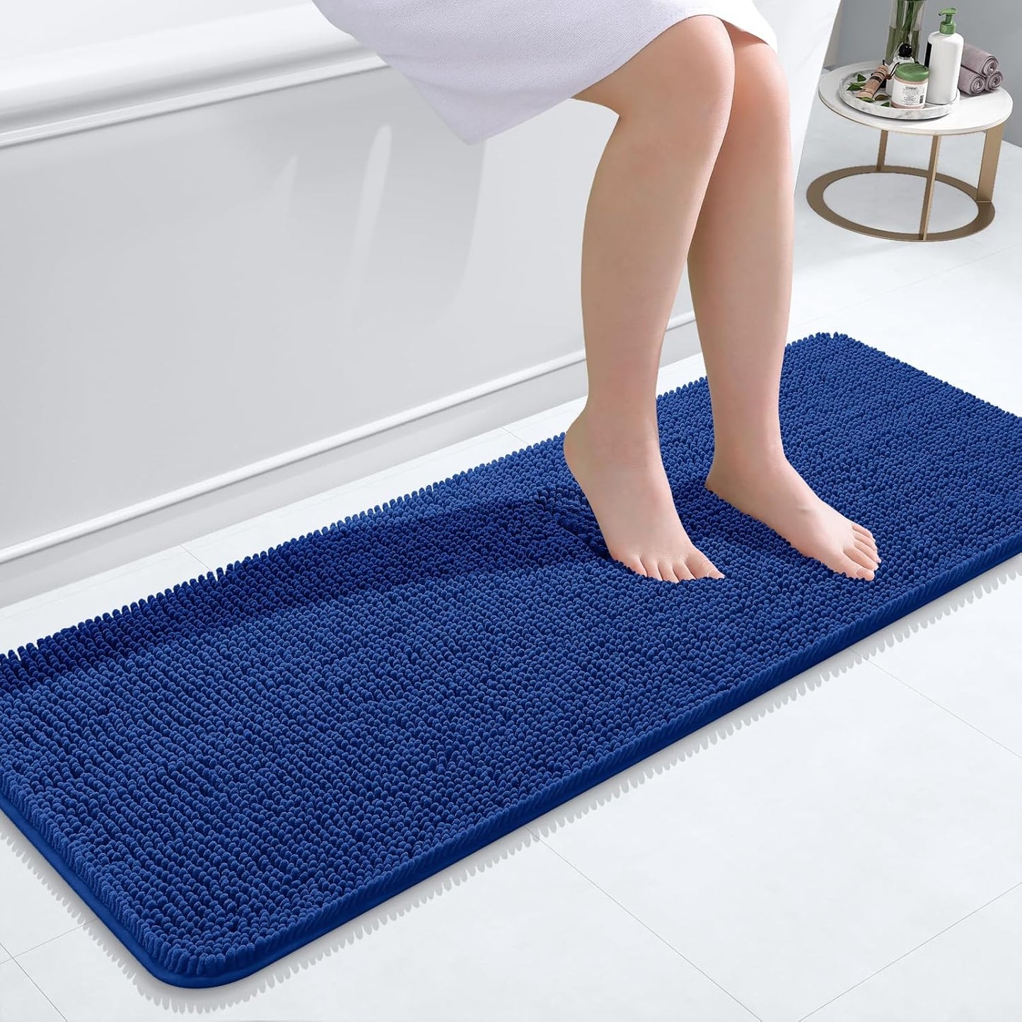OLANLY Luxe Chenille Bath Mat - Quick Dry & Soft