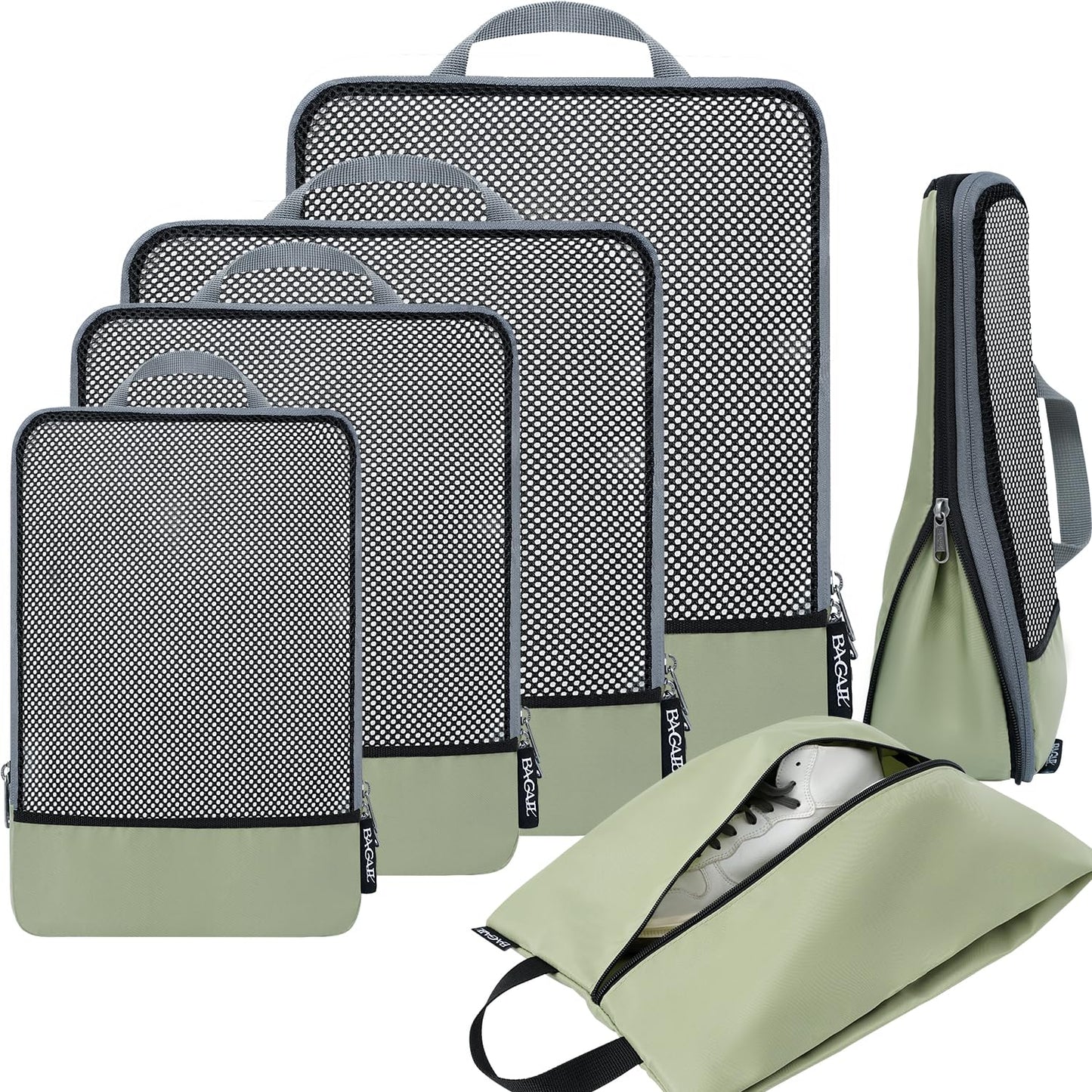 BAGAIL Expandable Travel Compression Cubes Set