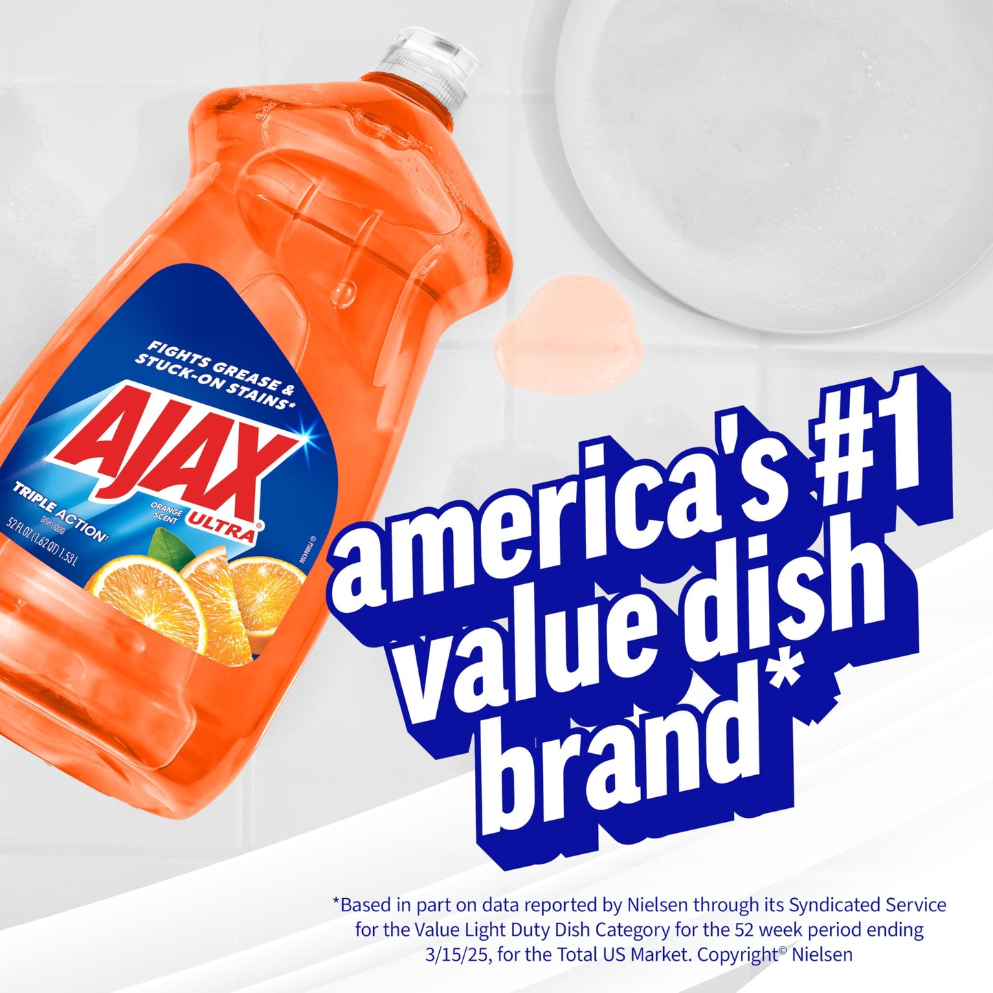 Ajax Triple Orange Dish Soap - 90 fl oz