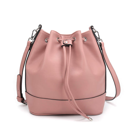 AFKOMST Chic Leather Bucket & Crossbody Bag Set