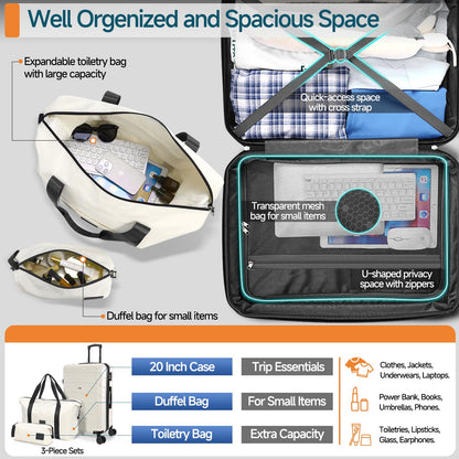Hoteel 3-Piece Luggage Set