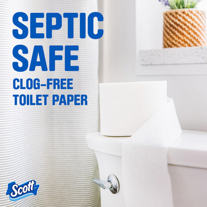 Scott SoftEase: 12 Double Rolls, Septic-Safe Tissue