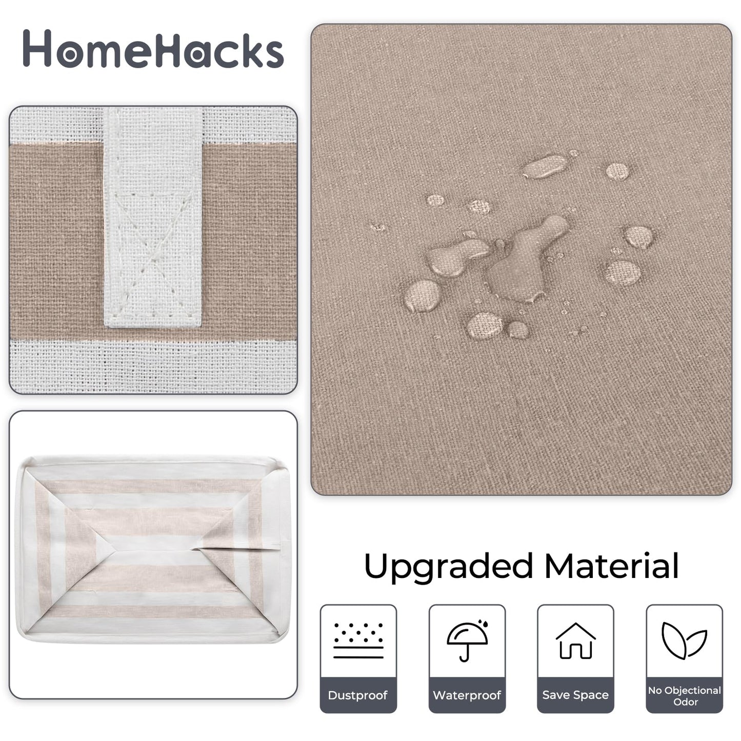 HomeHacks Duo Waterproof Laundry Baskets