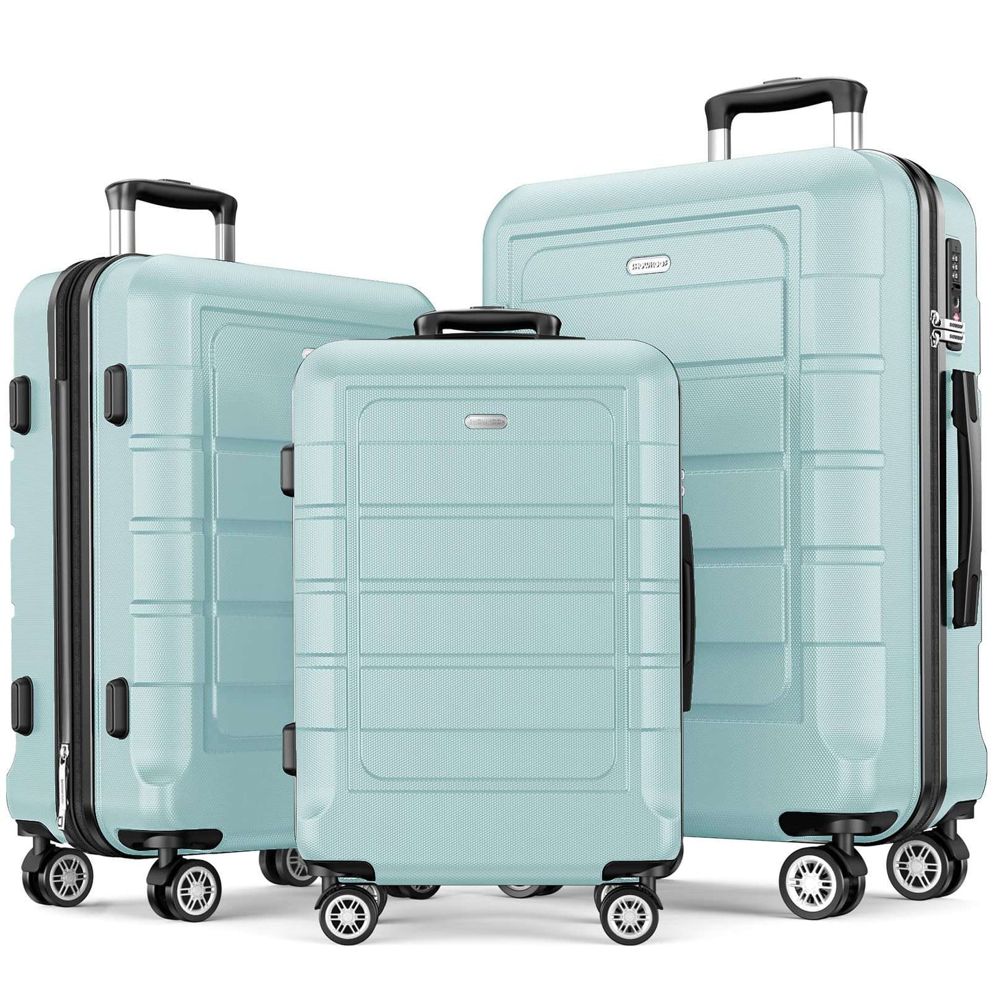 Expandable ShowKoo Suitcase - Durable & TSA Lock