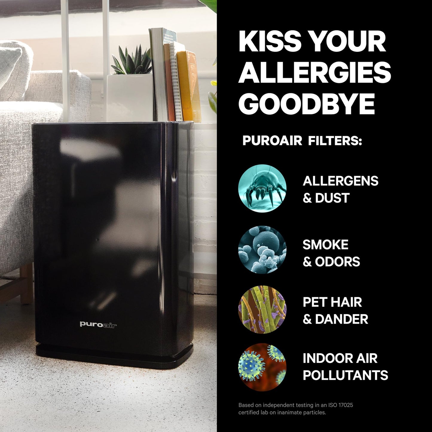 PuroAir HEPA Air Purifiers - Filters Up To 99.9% of Pollutants, Smoke & Dust