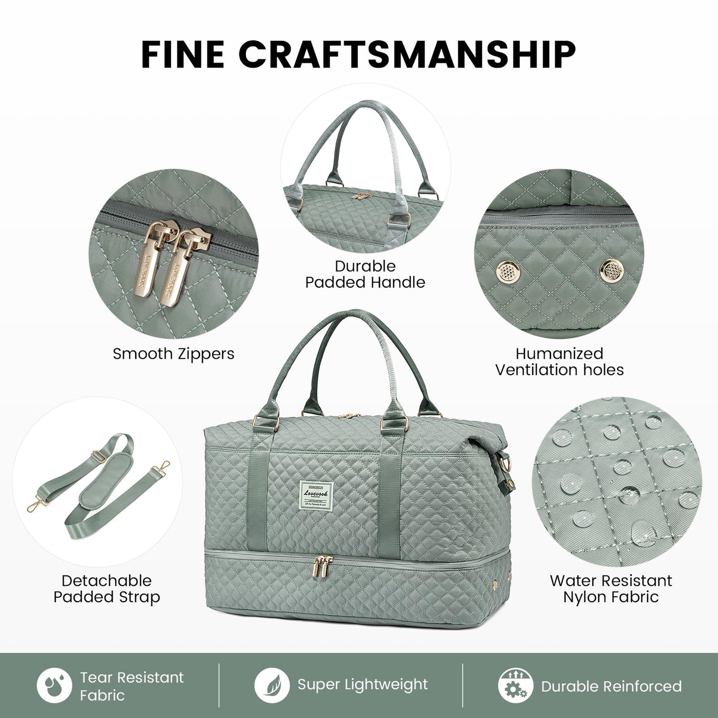 LOVEVOOK All-in-One Duffle: Travel & Gym Ready