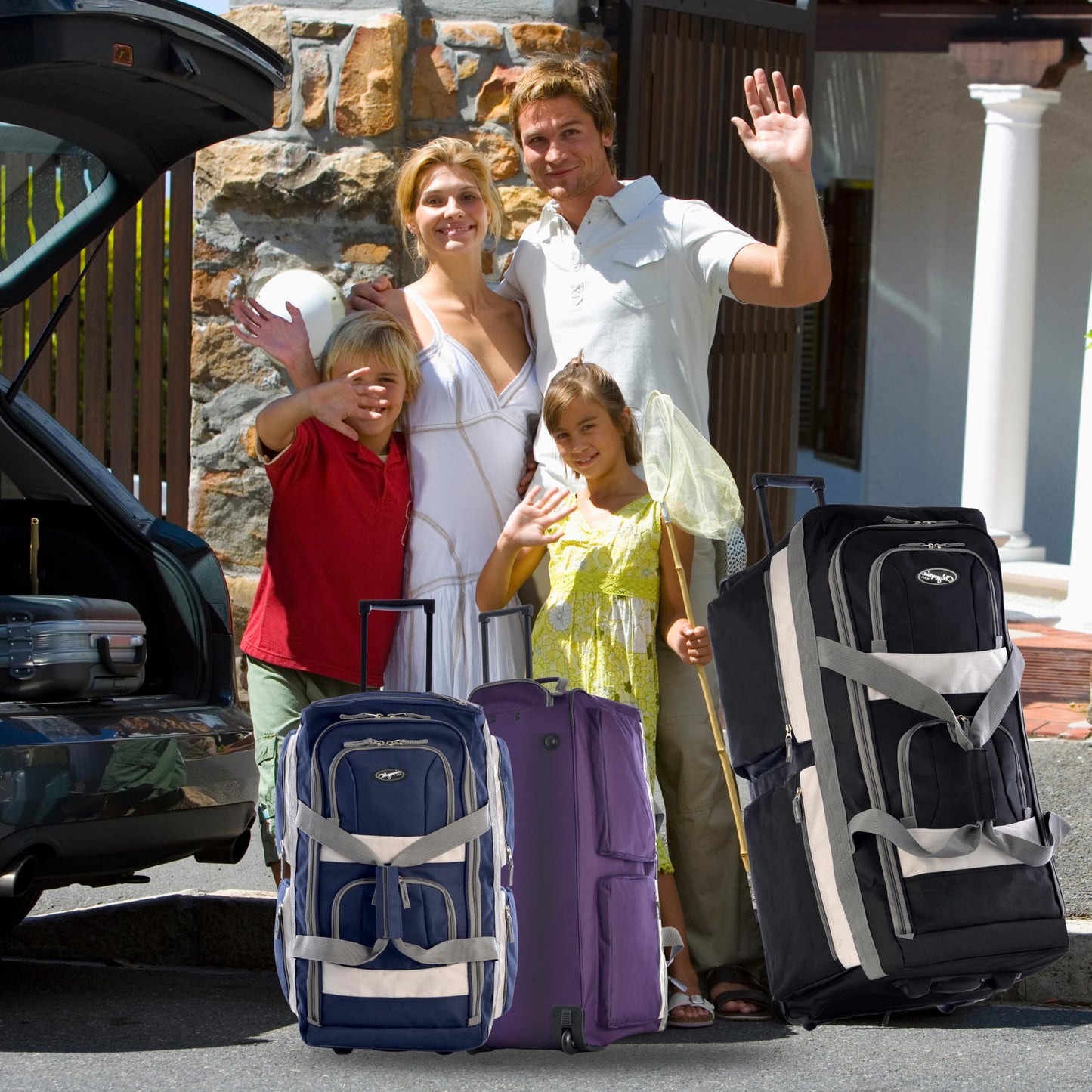 Olympia 22 Max Wheeled Duffel: 8-Pocket Water-Resist