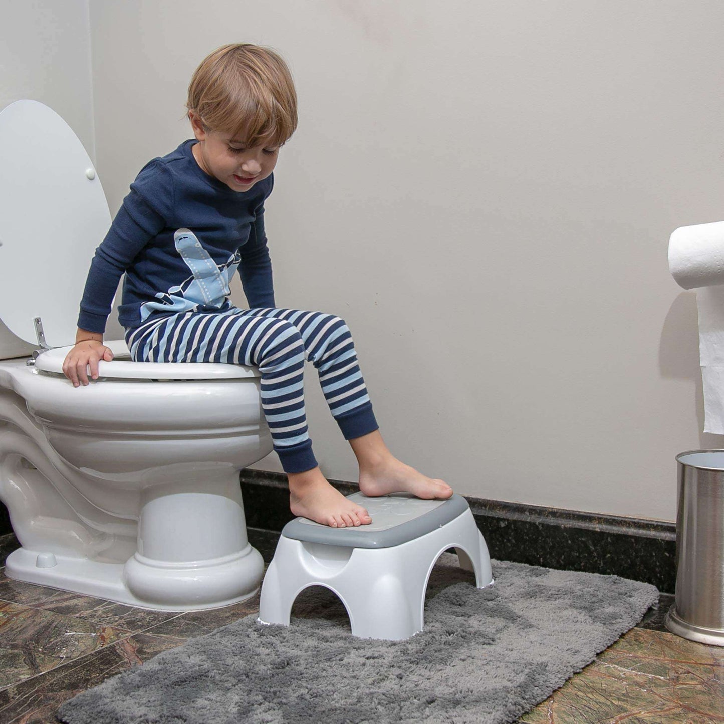 Nuby Gray Step Up Stool for Kids
