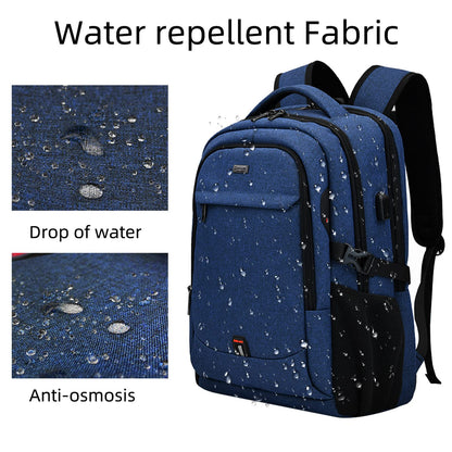 DUSLANG Travel Laptop Backpack with USB Port - Black