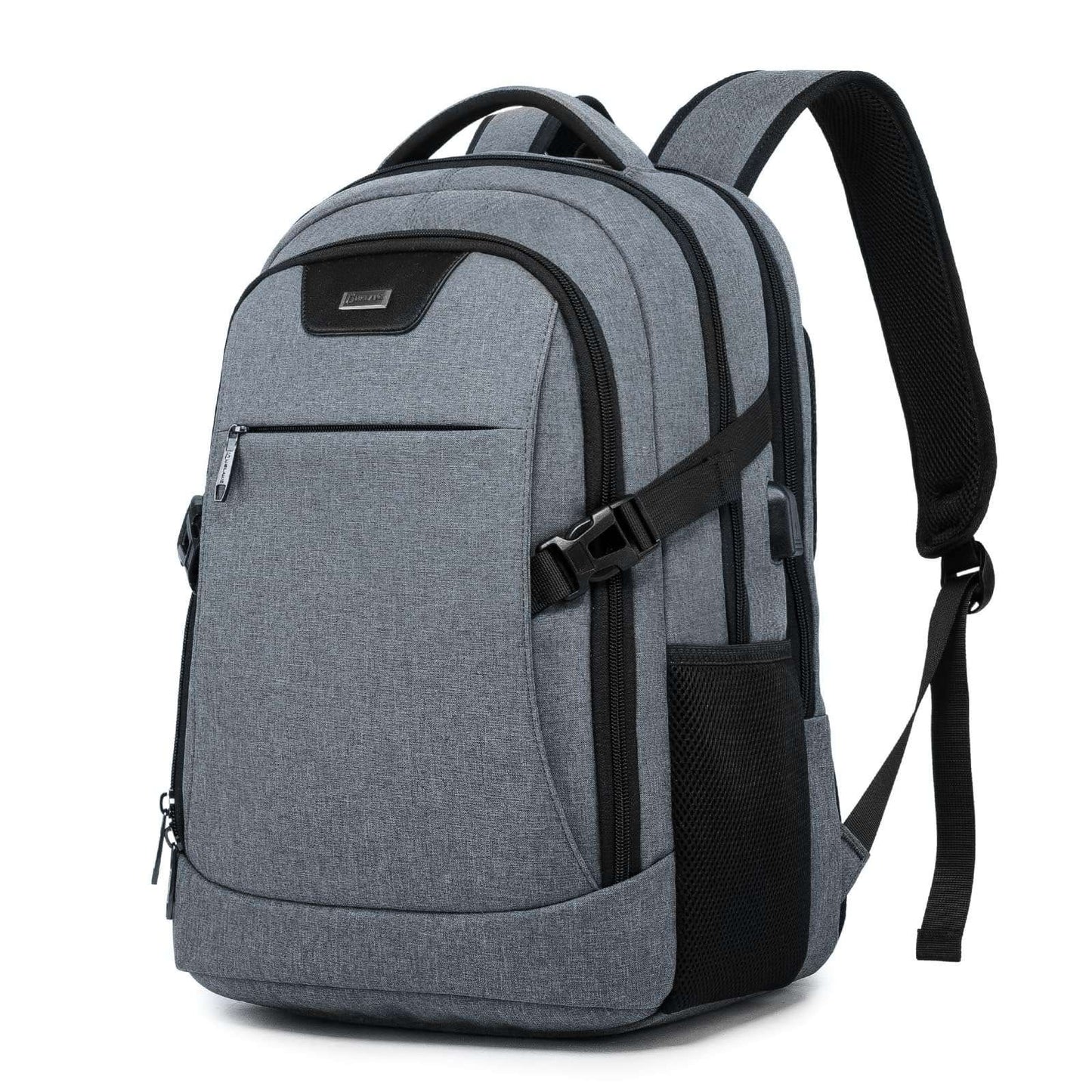DUSLANG Travel Laptop Backpack with USB Port - Black