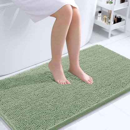 OLANLY Luxe Chenille Bath Mat - Quick Dry & Soft