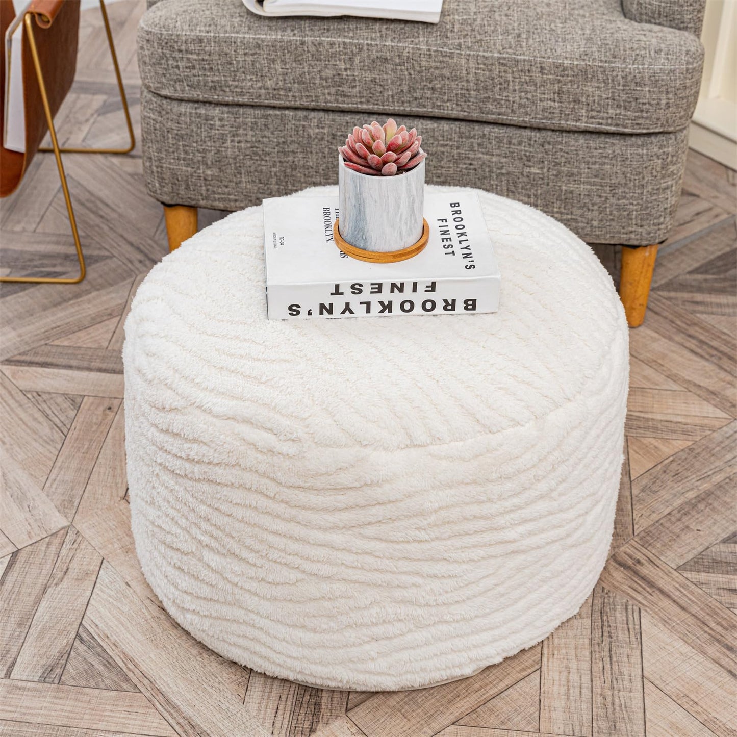 VersaPouf: Unstuffed Ottoman & Foot Rest Cover