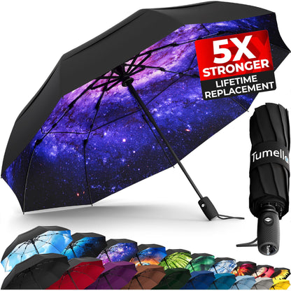 TUMELLA Elite Windproof Travel Umbrella