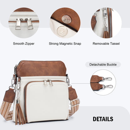 Tassel Charm Crossbody Bag for Women