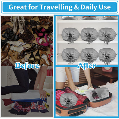 Travel Clear Shoe Bags - 5 Pack Waterproof Storage