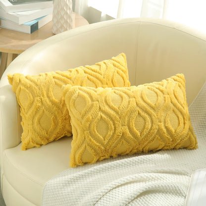 Farmhouse Faux Wool Pillow Covers