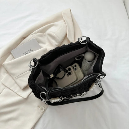 Cloud Puffy Polyester Tote Bag - Premium Tote Bag from Trendsi - Just $39.99! Shop now at Handbags Specialist Headquarter