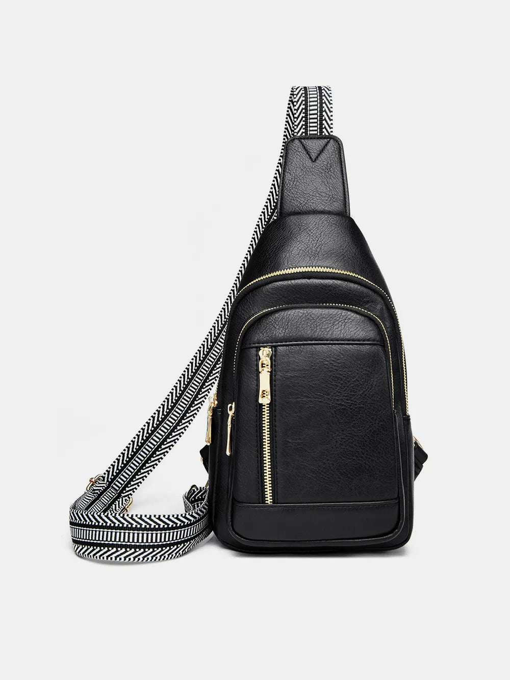 PU Leather Adjustable Strap Crossbody Bag - Premium Crossbody Bag from Trendsi - Just $37.99! Shop now at Handbags Specialist Headquarter