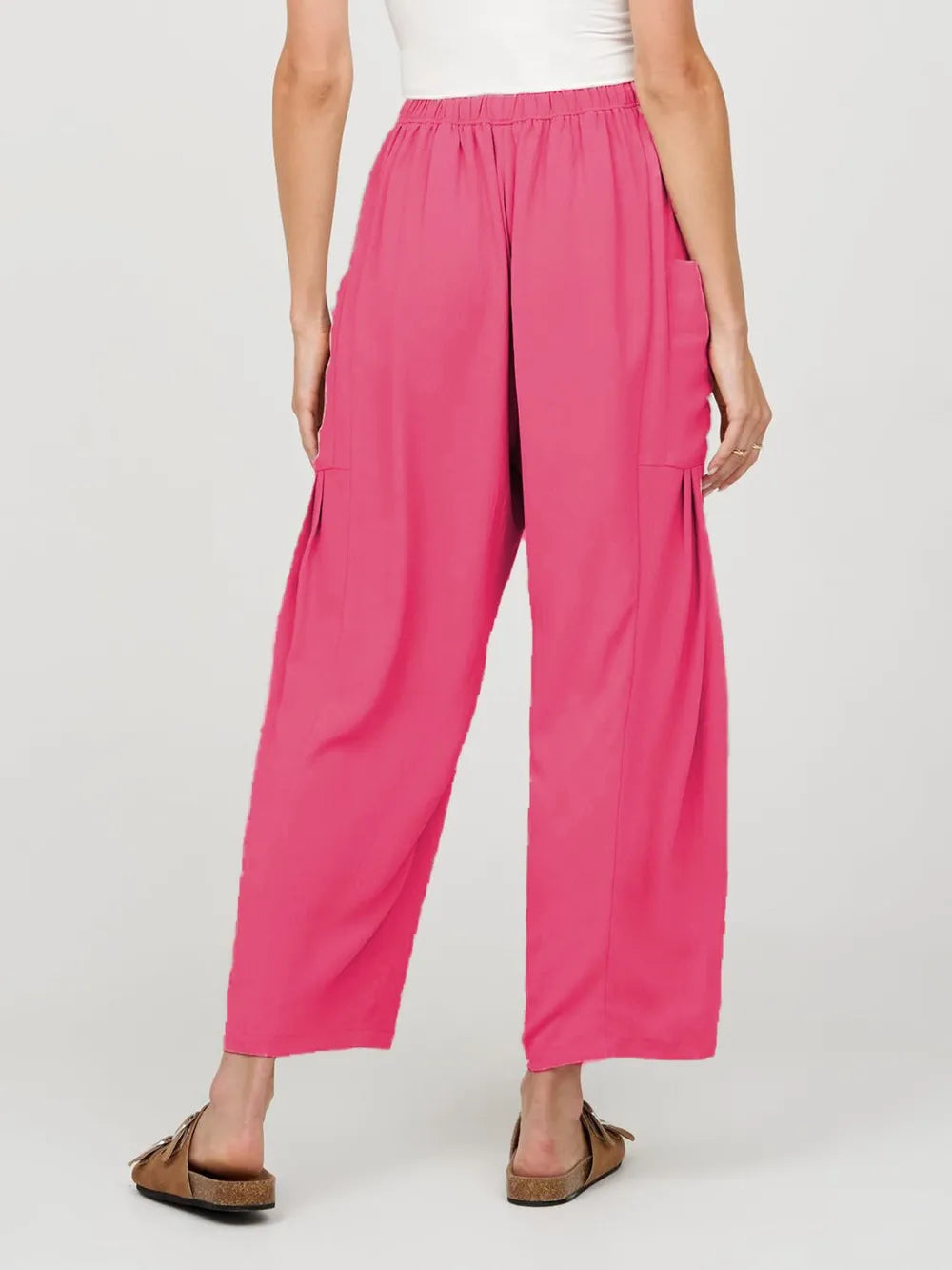 Full Size Wide Leg Pants with Pockets - Premium Women Pants from Trendsi - Just $42.99! Shop now at Handbags Specialist Headquarter